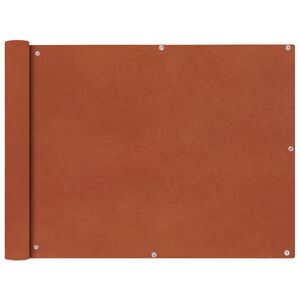 vidaXL Balkon-Sichtschutz Oxford-Gewebe 90x600 cm Terrakotta-Rot