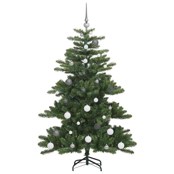 vidaXL K&uuml;nstlicher klappbarer Weihnachtsbaum Gr&uuml;n 150 cm PVC und Stahl