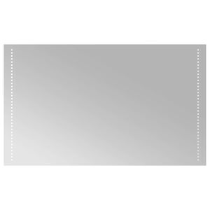 vidaXL LED-Badezimmerspiegel Transparent 100 x 60 cm Geh&auml;rtetes Glas