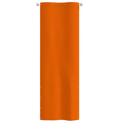 vidaXL Balkon-Sichtschutz Orange 80x240 cm Oxford-Gewebe