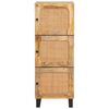 vidaXL Highboard mit Speicher Braun 40 x 33 x 110 cm Massivholz Mango