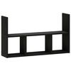 vidaXL Wandregal Schwarz Eichen-Optik 78,5 x 17 x 45 cm Holzwerkstoff