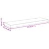 vidaXL Schweberegale 2 Stk. Eiche-Optik 80x23,5x3,8 cm MDF
