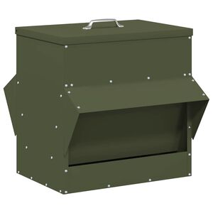 vidaXL H&uuml;hnerf&uuml;tterer Olivgr&uuml;n 40,5 x 45 x 41 cm 20 kg
