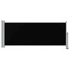 vidaXL Ausziehbare Seitenmarkise 100 x 300 cm Schwarz