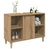vidaXL Waschbeckenunterschrank Artisan-Eiche 80x33x60 cm Holzwerkstoff