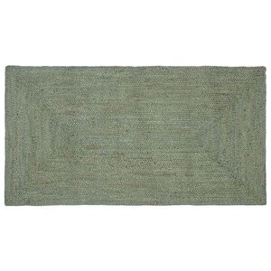 vidaXL Bereichsteppich Olivgr&uuml;n 60 x 110 cm Jute
