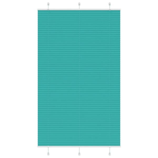 vidaXL Plissee Petrolgr&uuml;n 120x200 cm Stoffbreite 119,4 cm Polyester