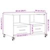 vidaXL TV-Schrank Senfgelb 68x39x43,5 cm Kaltgewalzter Stahl