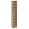 vidaXL CD Regal Artisan-Eiche 33 x 23,5 x 175 cm Holzwerkstoff