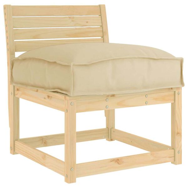 vidaXL Kissen Beige 60 x 40 x 8 cm Oxford-Stoff