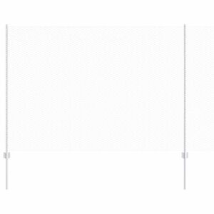 vidaXL Zaun mit Pfosten Silber