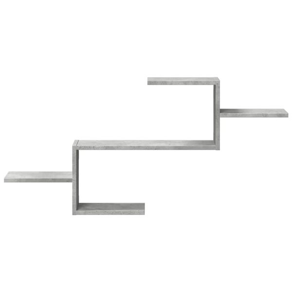 vidaXL Wandregal Betongrau 104x15x49 cm Holzwerkstoff