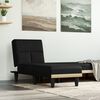 vidaXL Chaiselongue Schwarz Stoff