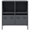 vidaXL Sideboard Anthrazit 68x39x73,5 cm Kaltgewalzter Stahl