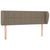vidaXL Kopfteil mit Ohren Taupe 147x23x78/88 cm Stoff
