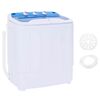 vidaXL Mini-Waschmaschine mit Schleuder und 2 Kammern 5,6 kg