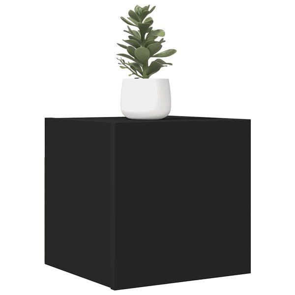 vidaXL TV-Wandschr&auml;nke 2 Stk. Schwarz 30,5x30x30 cm