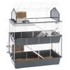 Ferplast Kaninchenk&auml;fig Barn 100 Double 95x57x121 cm Grau