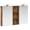 vidaXL Badezimmerschrank-Set 3 stk. 80 x 10,5 x 50 cm Holzwerkstoff