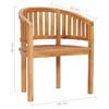 vidaXL 4-tlg. Garten-Lounge-Set Massivholz Teak