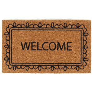 vidaXL Fußmatte Natur 45x75 cm Kokosfaser Getuftet
