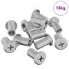 vidaXL Sicherungsmutter 3673 pcs Silber Stahl