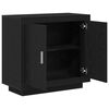 vidaXL Sideboard Schwarz Eichen-Optik 80 x 40 x 75 cm Holzwerkstoff