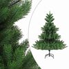 vidaXL K&uuml;nstlicher Weihnachtsbaum Nordmann LED & Kugeln Gr&uuml;n 120 cm