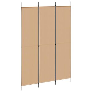 vidaXL 3-teiliger Raumteiler Beige 150 x 220 cm Stoff