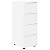 vidaXL Aufbewahrungsschrank 40 x 48 x 105 cm Holzwerkstoff Wei&szlig;