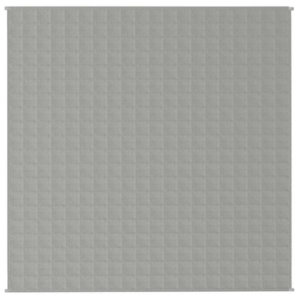 vidaXL Gewichtsdecke Grau 200x200 cm 13 kg Stoff