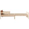 vidaXL Bettrahmen mit Kopfteil Braun 80 x 200 cm Holzwerkstoff