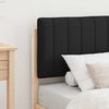 vidaXL Bettgestell mit gepolstertem Kopfteil Schwarz 80 x 200 cm