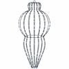 vidaXL Weihnachts-Finial-Licht 320 LEDs Kaltwei&szlig;