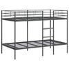 vidaXL Etagenbett ohne Matratze Schwarz 107x203 cm Stahl