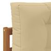 vidaXL Sofagarnituren 8 pcs Natur und Beige Massivholz Akazie