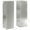 vidaXL Pflanzenständer 2 pcs Silber 24 x 24 x 75 cm Verzinkter Stahl