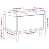 vidaXL Sitzbank mit Stauraum R&auml;uchereiche 62x42x46 cm Holzwerkstoff