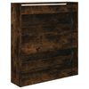 vidaXL Schuhschrank R&auml;uchereiche 80x21x87,5 cm Holzwerkstoff