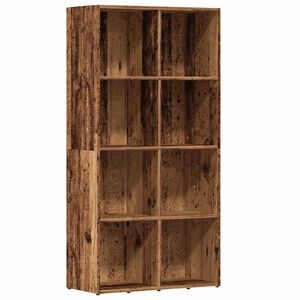 vidaXL B&uuml;cherregal Altholz-Optik 66x30x130 cm Holzwerkstoff
