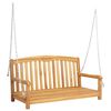vidaXL Schaukelbank 114 x 61 x 61,5 cm Massivholz Teak Natur