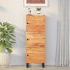 vidaXL Highboard mit 3 T&uuml;ren 40x33x110 cm Massivholz Akazie & Eisen