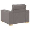 vidaXL Sofa 3 pcs Taupe Leinenmischgewebe