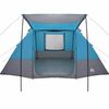 vidaXL Campingzelt mit Dach mit Speicher Blau 482 x 360 x 227 cm Taft