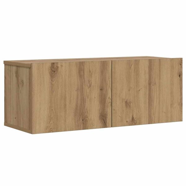 vidaXL TV-Wandschrank Artisan-Eiche 80x30x30 cm Holzwerkstoff