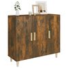vidaXL Sideboard Räuchereiche 90x34x80 cm Holzwerkstoff