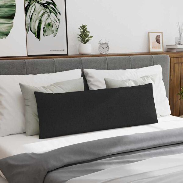 vidaXL Sofakissen 2 pcs Schwarz 120 x 40 cm Stoff