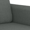 vidaXL 2-Sitzer-Sofa Dunkelgrau 140 cm Stoff