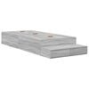 vidaXL Aufbewahrungsbettgestell Sonoma-Grau 90 cm Holzwerkstoff